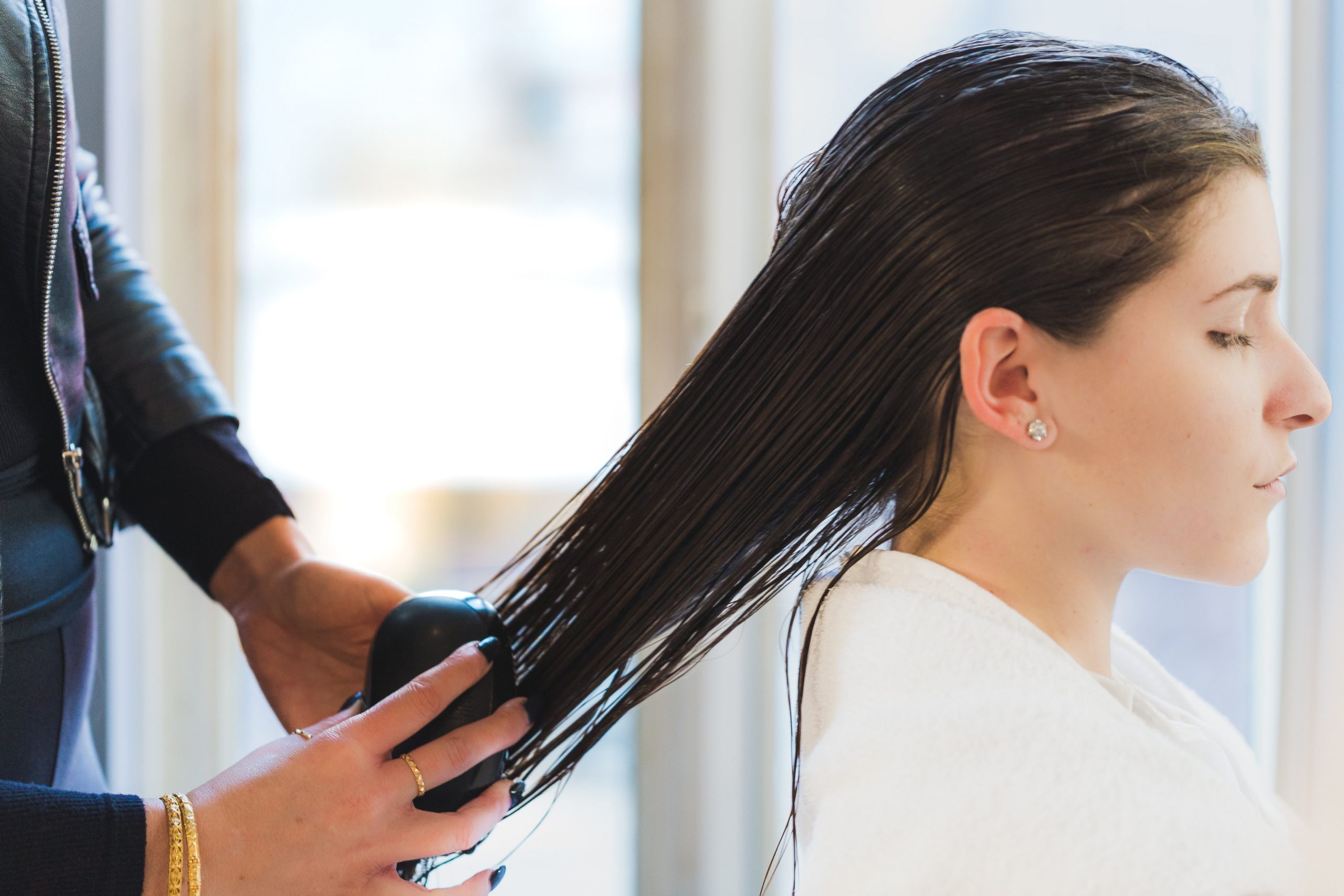 Image of hair being combed