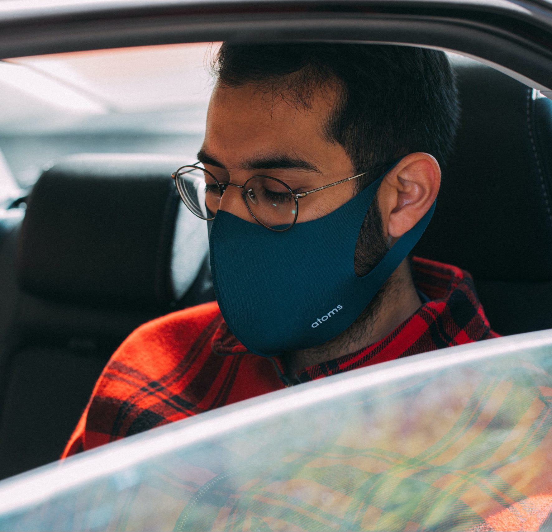Image of a man inside a car