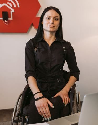 Image of woman in a wheelchair